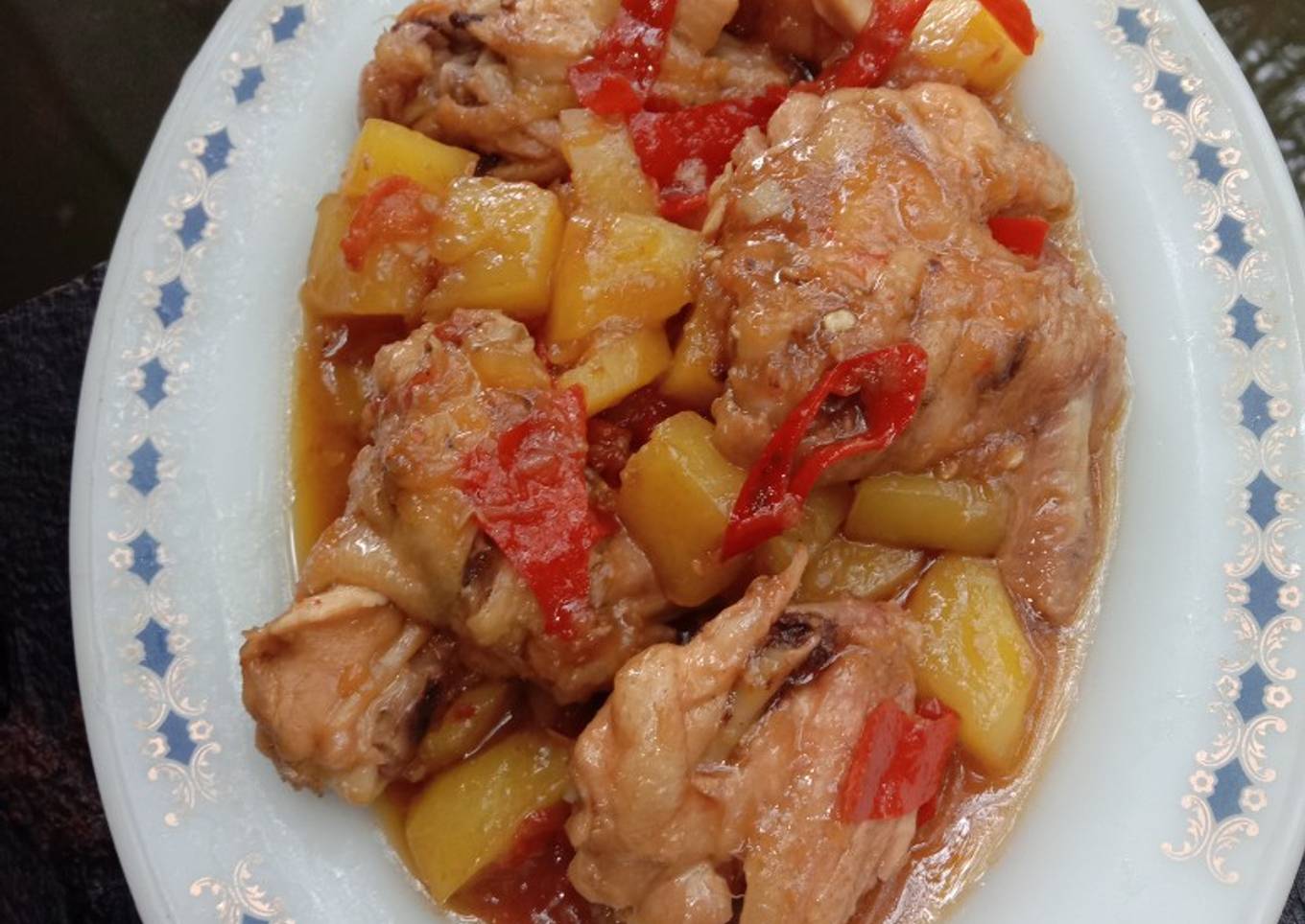 Sambal goreng sayap dan ceker