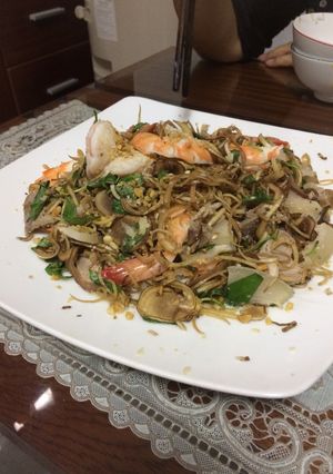 Hình của món Nộm hoa chuối.