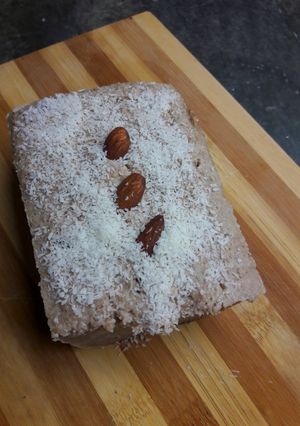 Una foto de Budín vegano de avena y peras