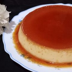 A picture of Caramel Egg Pudding. (without Oven).
