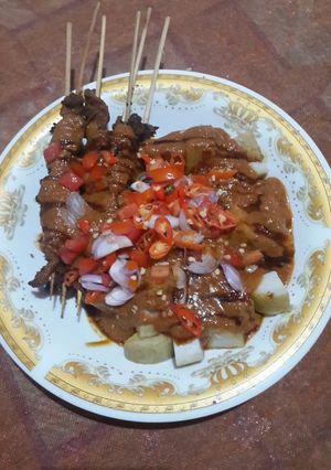Foto resep 12. Sate Jeroan Rempah Kelapa dengan Bumbu Kacang