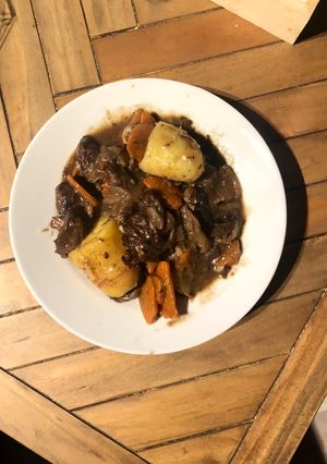 Une photo de Bœuf bourguignon