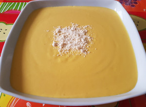 Una foto de Crema de zapallo