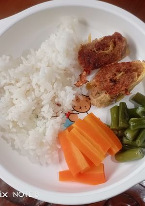 Foto resep H232. Rolade Daging dan Sayuran Kukus (13 month+)