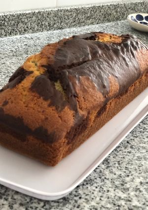 Una foto de Budín marmolado