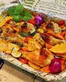 Gà Nướng Rau Củ