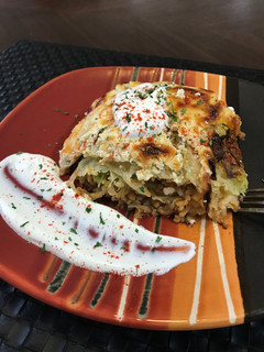 A picture of Layered savory cabbage casserole 🥘.