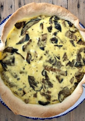 Une photo de Tarte aubergines et ricotta