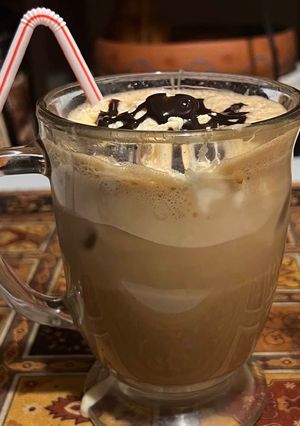 A picture of Condensed milk ice coffee.