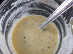 Una foto de Aderezo de kéfir con mostaza 🥛🌱