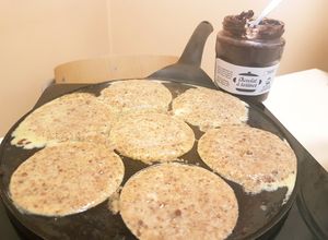 Une photo de Pancake à la chapelure de pain
