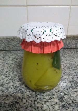 Una foto de Ajíes en vinagre.👩🏼‍🍳