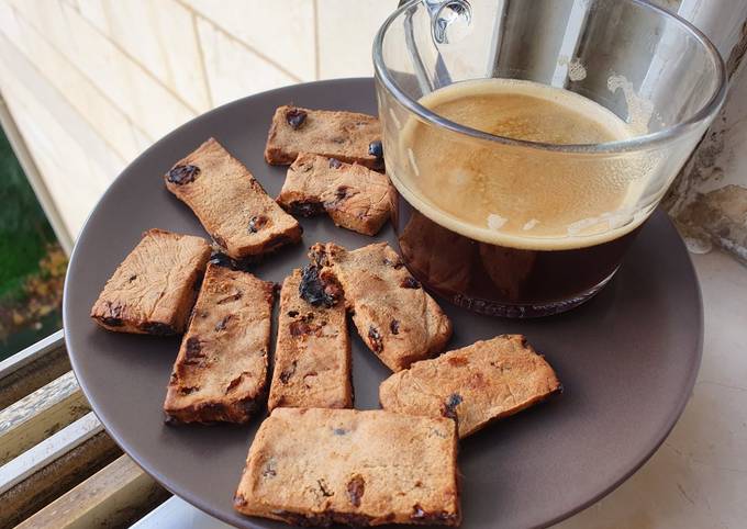 Recette Délicieuse Biscuits croquants vegan, sans gluten, sans sucre et
sans beurre