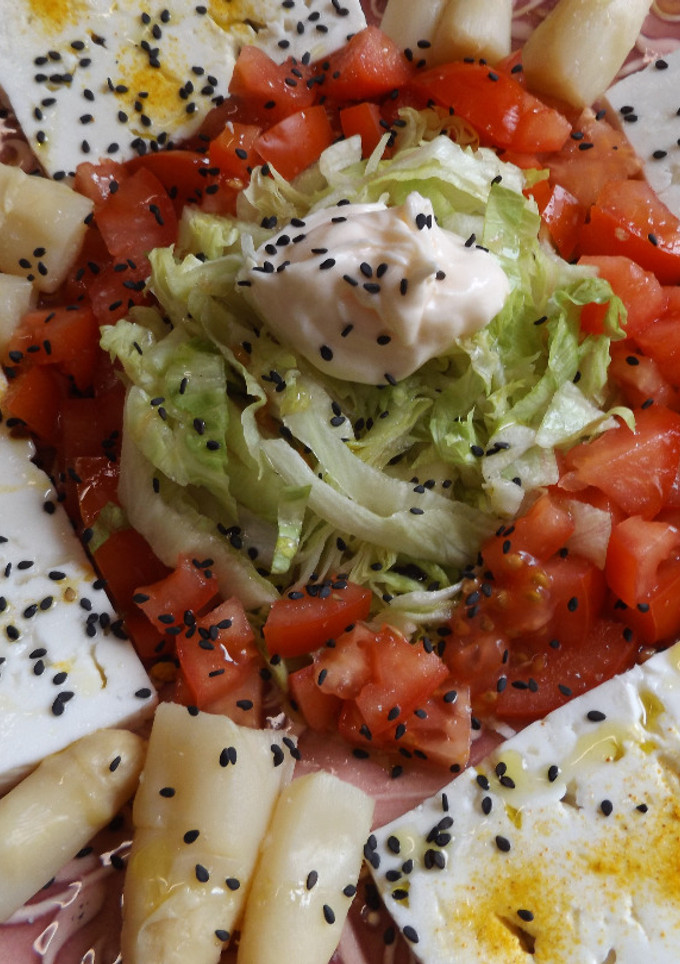 Una foto de Plato ovolacto vegetariano para dieta