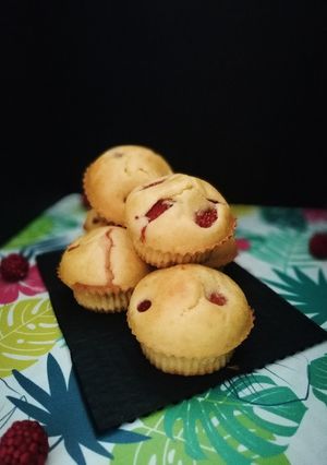 Une photo de Muffins fraise / amande