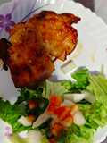 ไก่ย่างกับสลัด