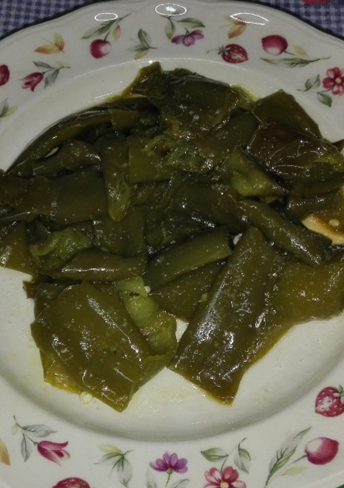 Una foto de Pimientos fritos bajos en calorías. Receta saludable