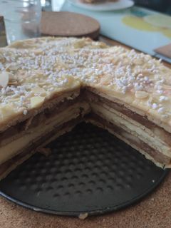 Almás-vaníliás palacsintatorta recept fotója