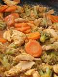 Pollo con zanahoria y brócoli