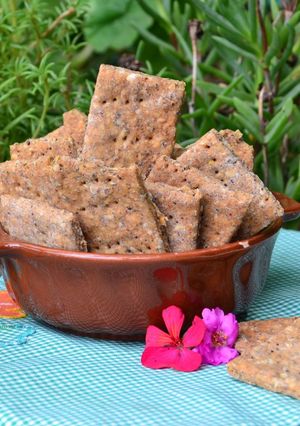 Una foto de Crackers con cereales y semillas🌾