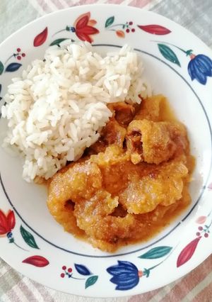 Una foto de Chicharrón en salsa roja 🌶️