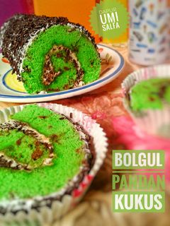 Foto resep Bolu gulung pandan kukus