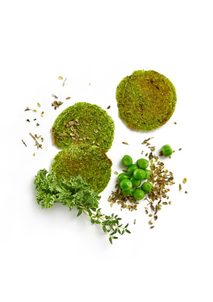 Una foto de Chips de kale y guisantes | Veggie Snacks - Lékué