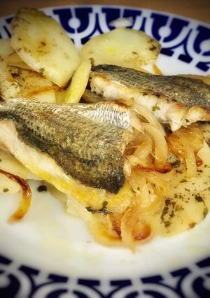 Una foto de Sargo al horno