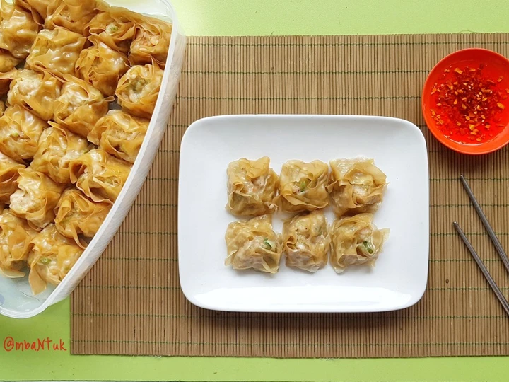 Cara Simple Membikin Resep  Siomay Ayam Udang (I) yang Lezat Sekali, Bikin Ketagihan