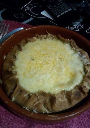 Una foto de Tarta masa integral de ricota, acelga, espinaca y tomate 🇦🇷