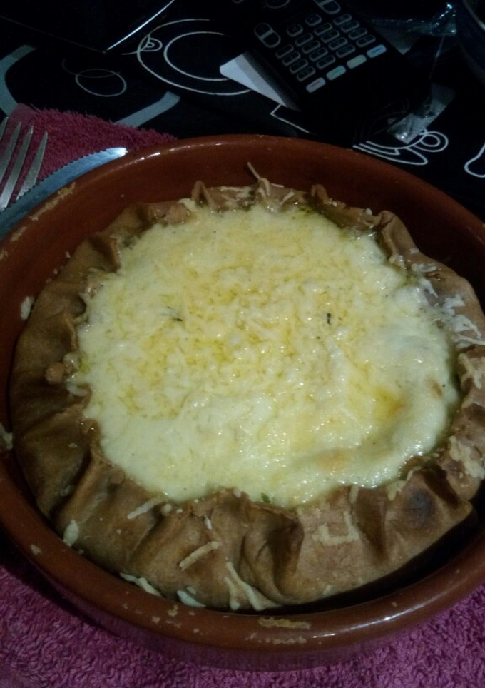 Una foto de Tarta masa integral de ricota, acelga, espinaca y tomate 🇦🇷