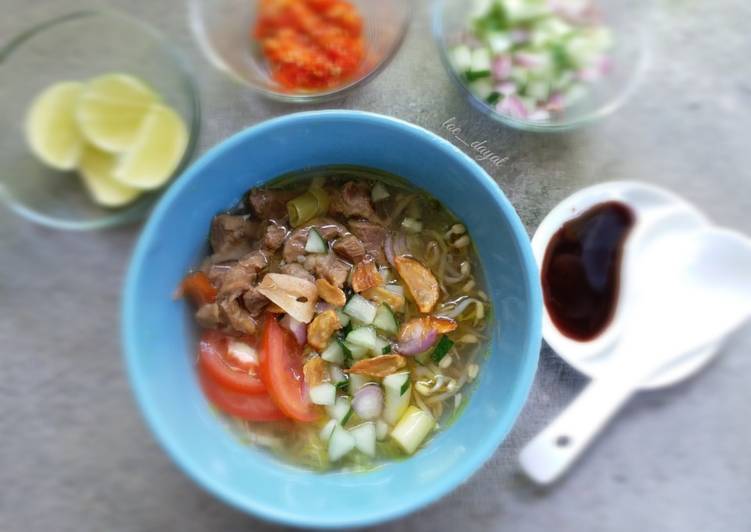 Cara Gampang Menyiapkan Soto daging bening, Enak