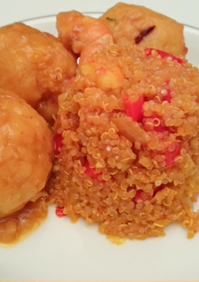 Una foto de Quinoa de tierra y mar