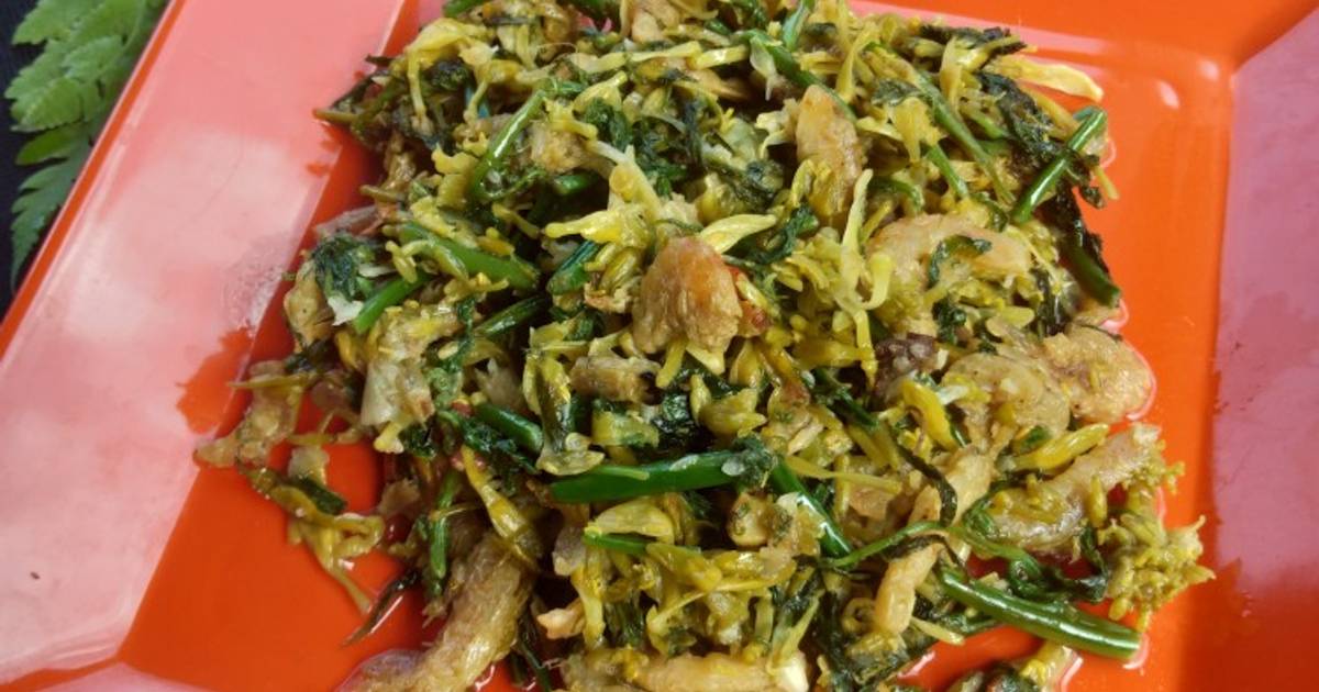 Resep Tumis Bunga Pepaya With Pakis Oleh Fitriyani Fahmidalkaf Cookpad