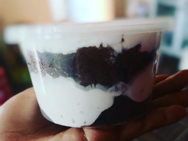 Standar Cara  bikin Coklat cake (kukus) ice cream yang gurih