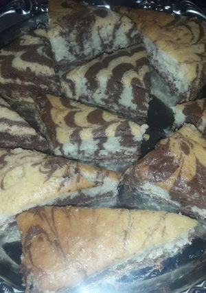 عکسی از دستور کیک زبرا