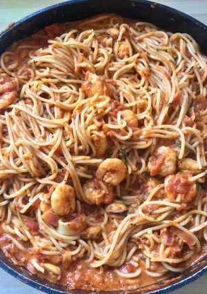 A picture of Spicy Seafood Pasta.