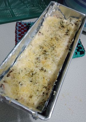 Foto resep Baked salmon mentai and cheese
