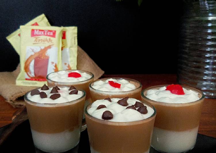 Puding susu Teh Tarik
