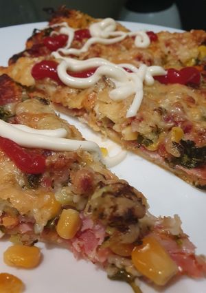 Gluténmentes pizza recept fotója