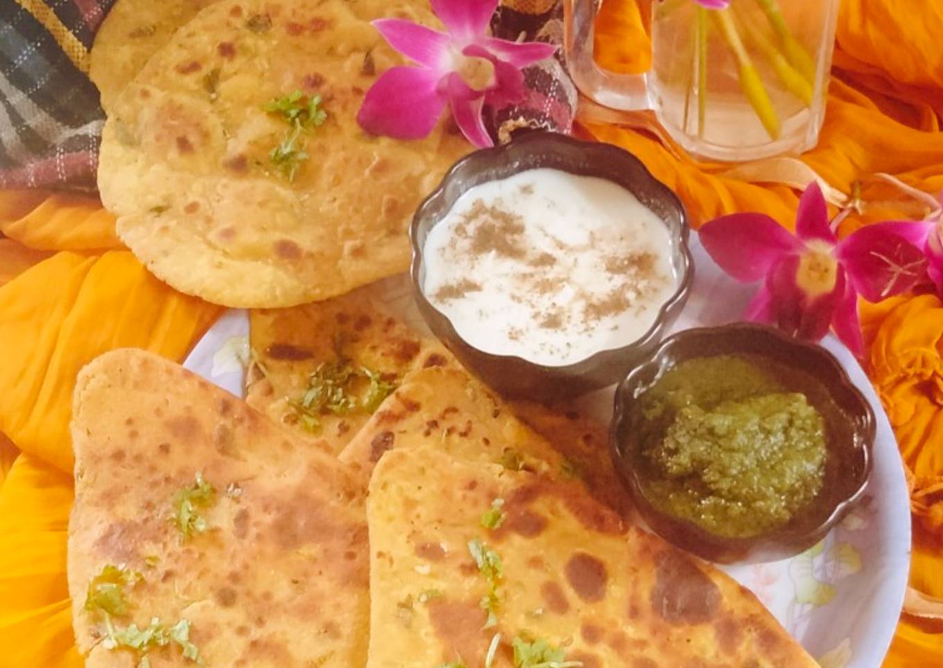 Fenugreek paratha methi paratha