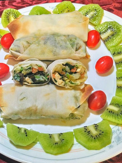 充滿麻油香【烤】素春捲 的食譜成品照片