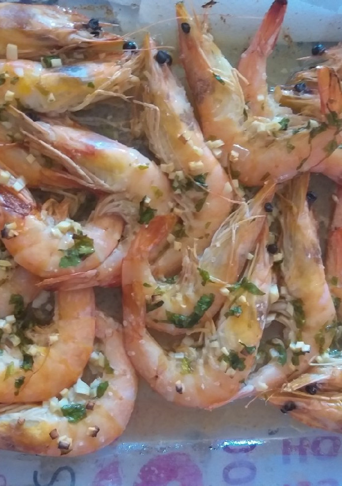Una foto de Langostinos al horno
