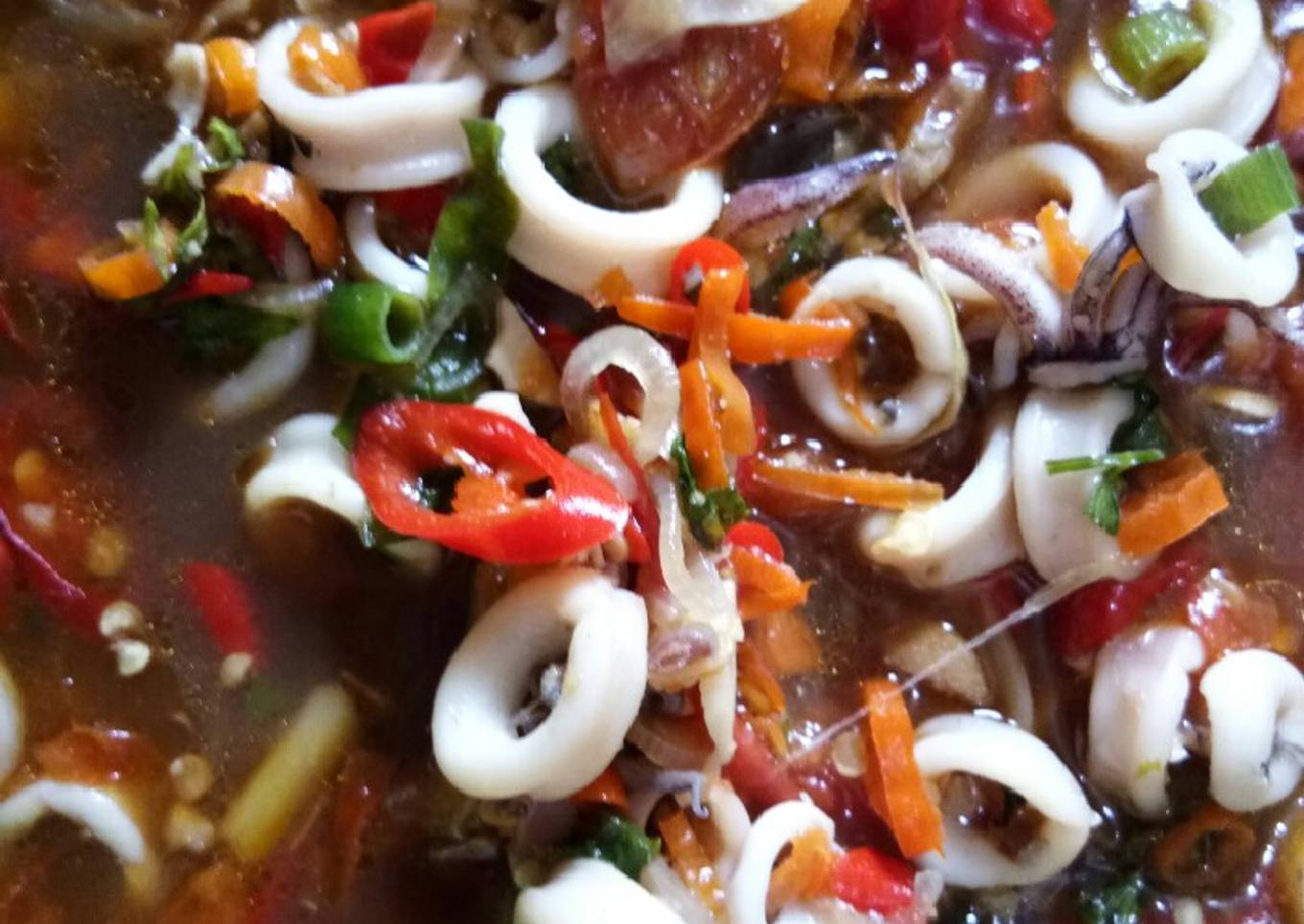 Resep Cumi rica-rica pedas (ala anak kosan), Lezat