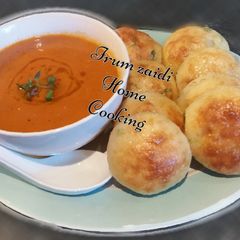 A picture of 🍅🍝 Roasted Tomato & Garlic Soup 🍅🍝.