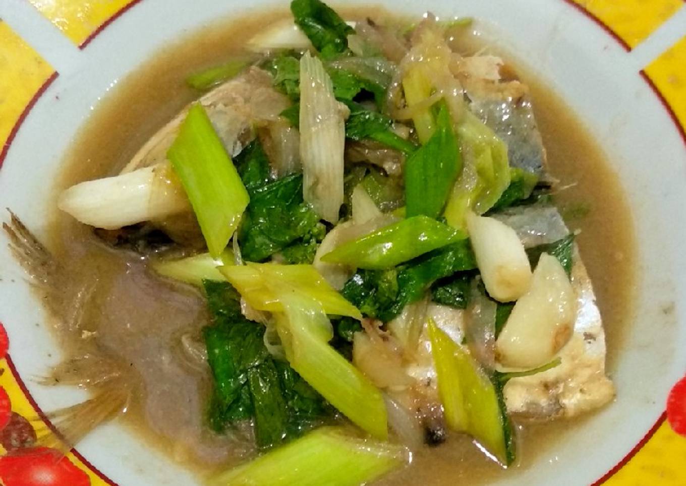 Tumis ikan asin peda