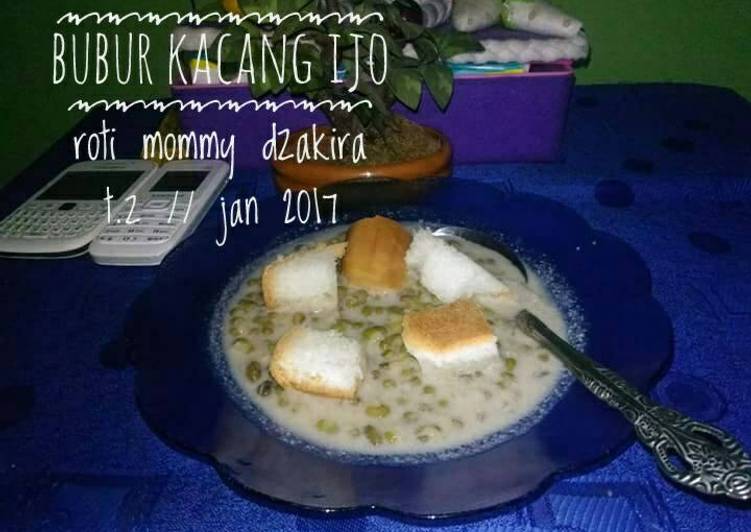 Bubur kacang hijau roti amii kia