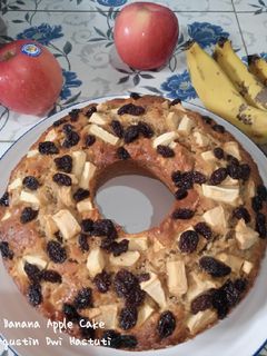 Foto resep Banana Apple Cake (No Mixer)
