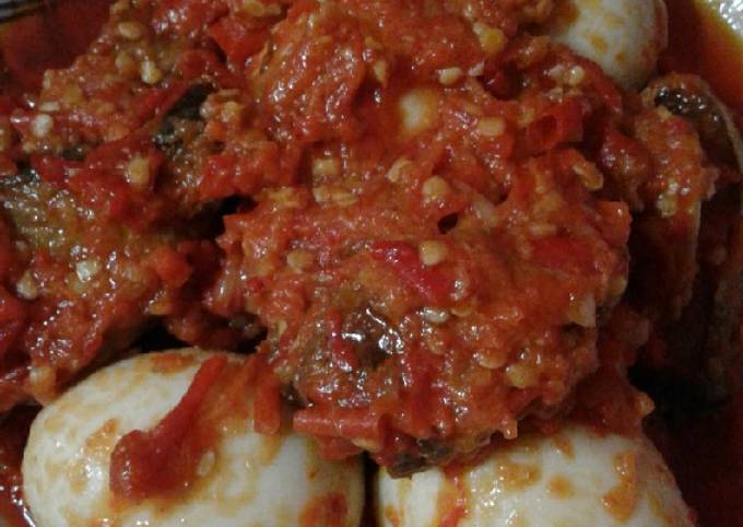 Balado ikan tongkol & telur