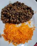 Lentejas con arroz y zanahoria